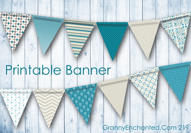 Printable PDF Party Banner File (219)