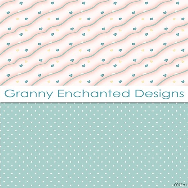 Soft Beach: 12 Digital Papers– in Teal, Blue, White, and Blush Patterns (007p1)