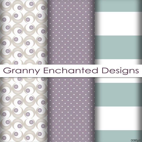 Plum City: 12 Digital Papers– in Teal, Plum, and Taupe Patterns for Scrapbook (008p1)