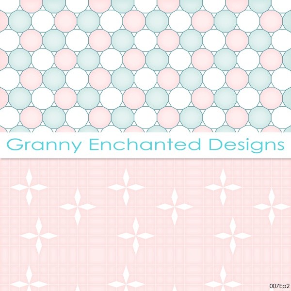Soft Beach: 12 Digital Papers– in Teal, White, and Blush Patterns (007p2)