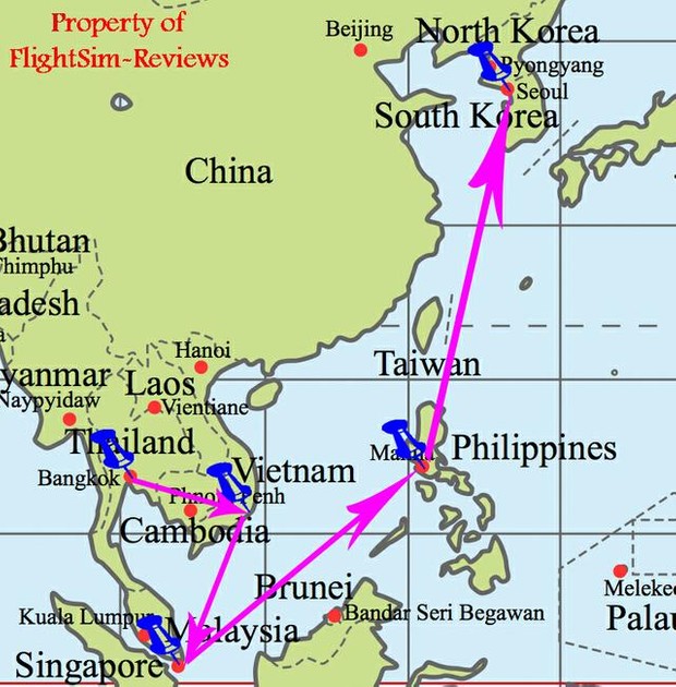 Flying the Orient