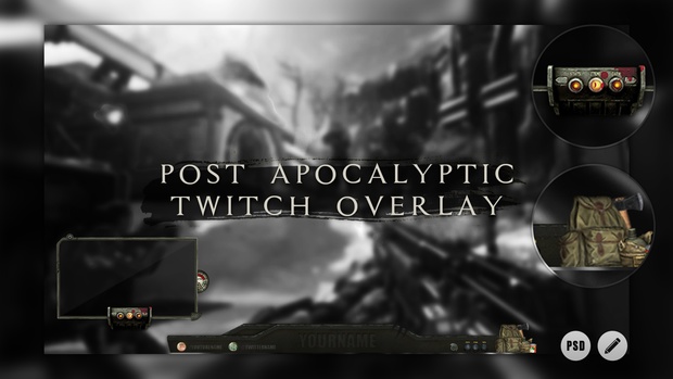 Post Apocalyptic | Twitch Overlay Template