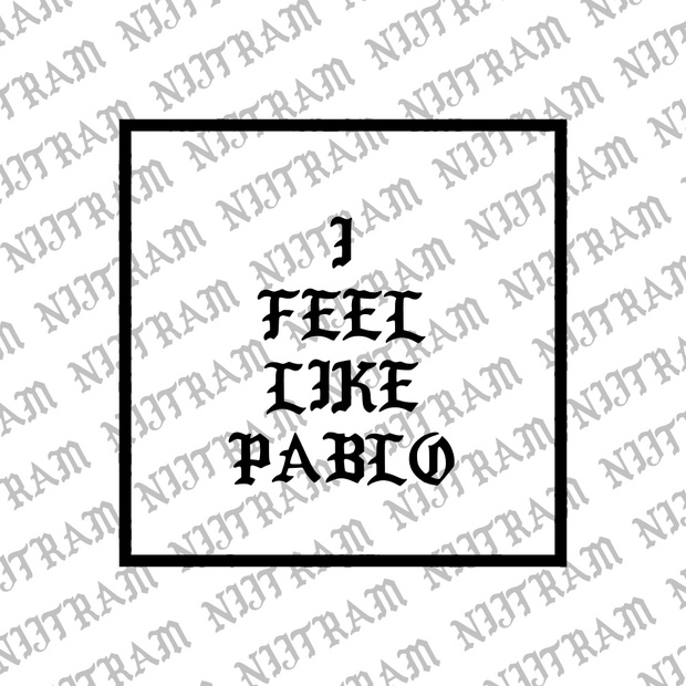 I FEEL LIKE PABLO MERCH FONT
