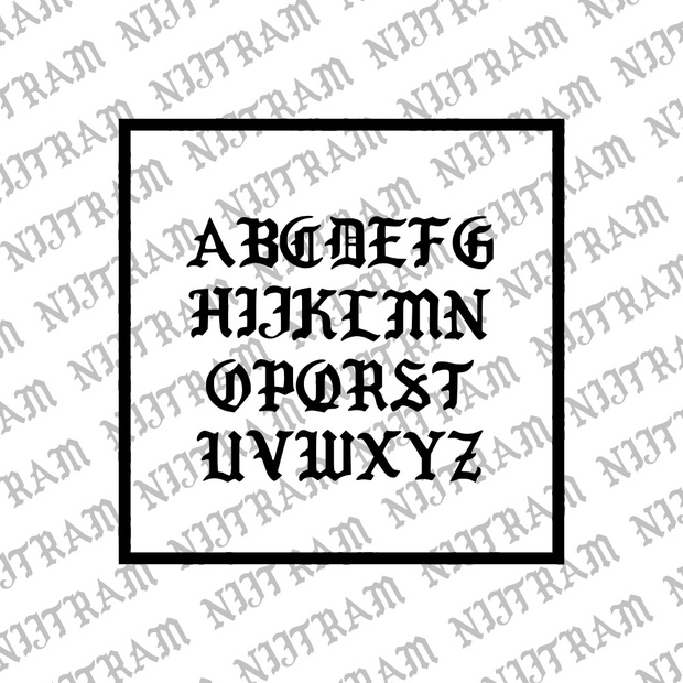 I FEEL LIKE PABLO MERCH FONT