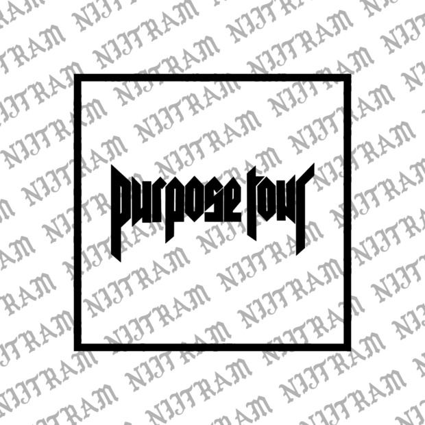 JUSTIN BIEBER PURPOSE TOUR FONT