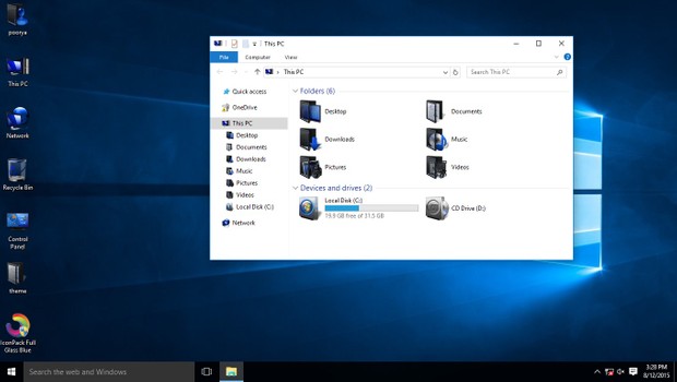 Full Glass Blue IconPack