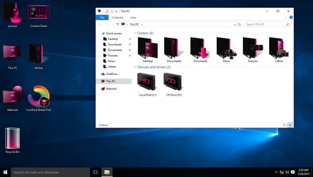 Blade Pink IconPack