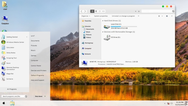 macOS High Sierra ThemePack for Win 7/8.1/10RS3