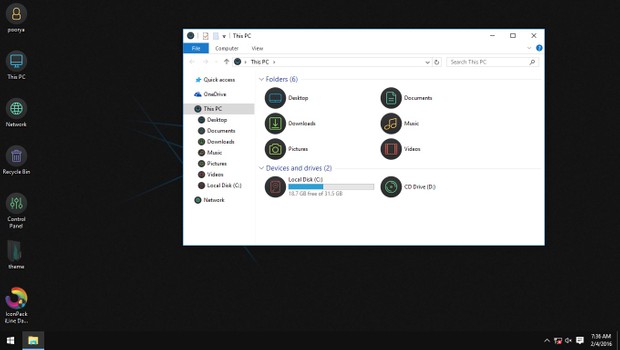 iLine Dark Round IconPack