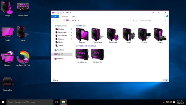 HUD Pink IconPack