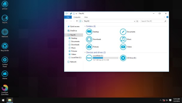 Zune Blue IconPack