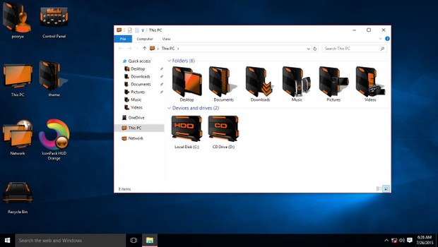 HUD Orange IconPack