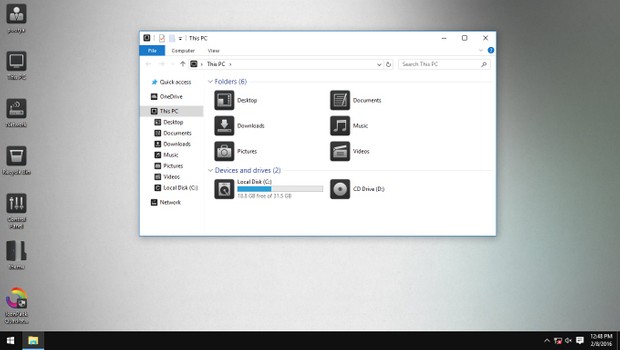 Quadrates Dark IconPack