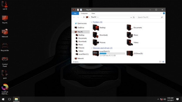 HUD Machine Orange IconPack
