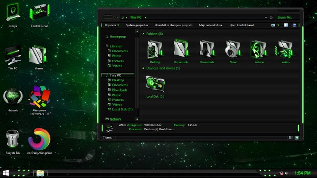 Aliengreen IconPack