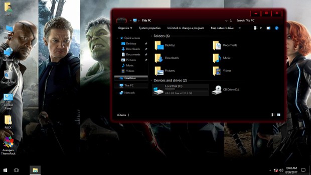 Avengers ThemePack for Win 7/10RS2
