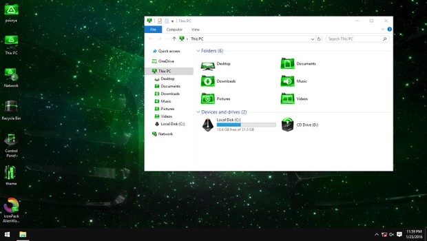 AlienWare Encounter Green IconPack