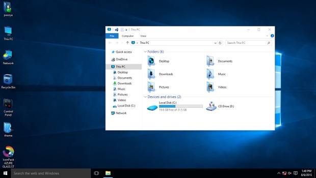 AZURE GLASS ST IconPack