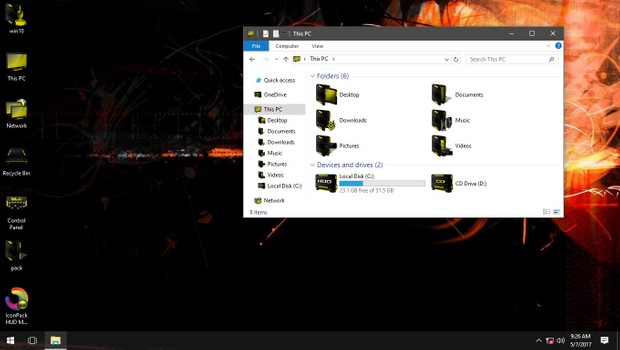 HUD Machine Yellow IconPack