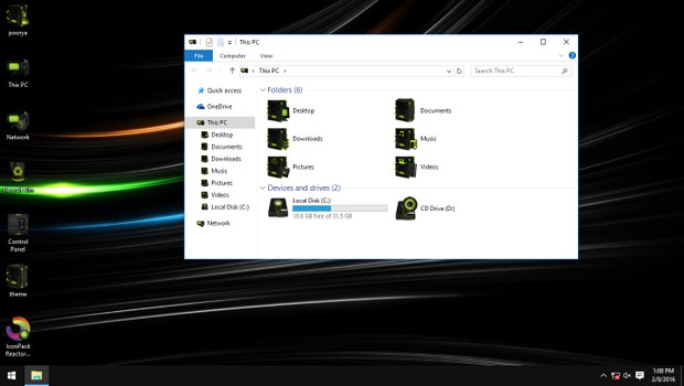 Reactor-X Green IconPack