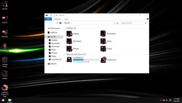 Reactor-X Red IconPack