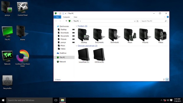 One Vision Green IconPack