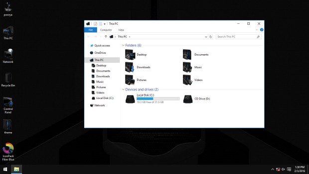 Fiber Blue IconPack