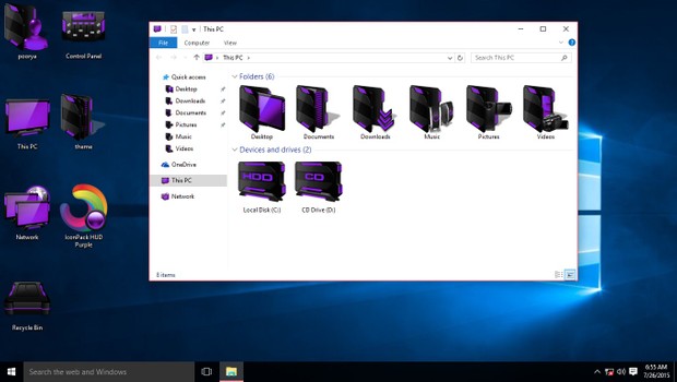 HUD Purple IconPack