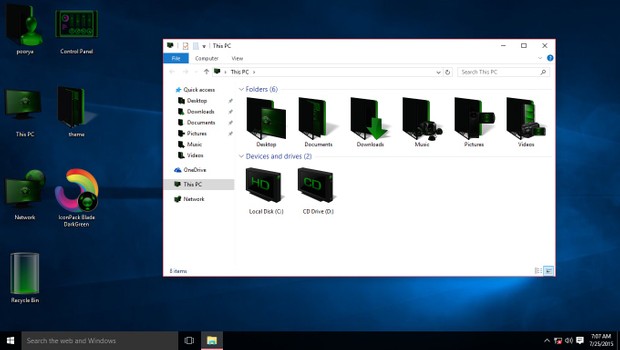 Blade DarkGreen IconPack