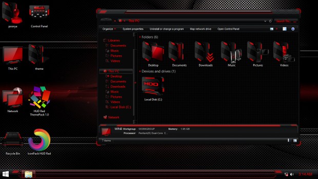 HUD Red IconPack