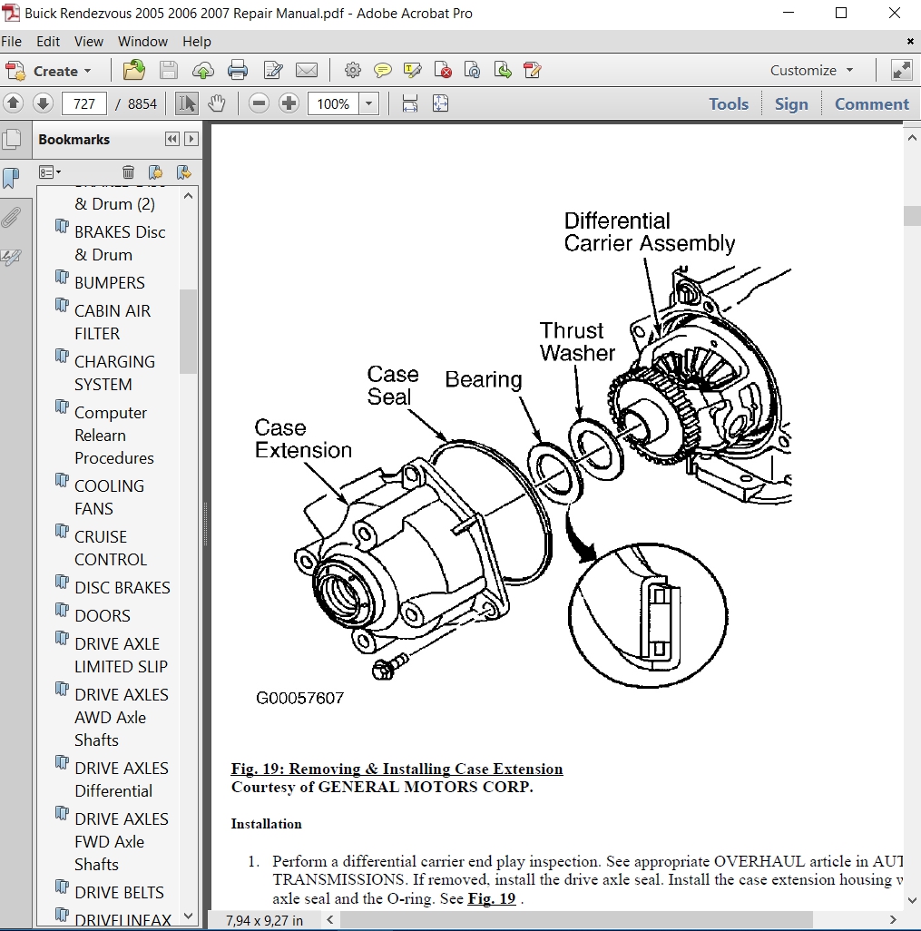 Buick Rendezvous 2005 2006 2007 Repair Manual Autoservicerepair