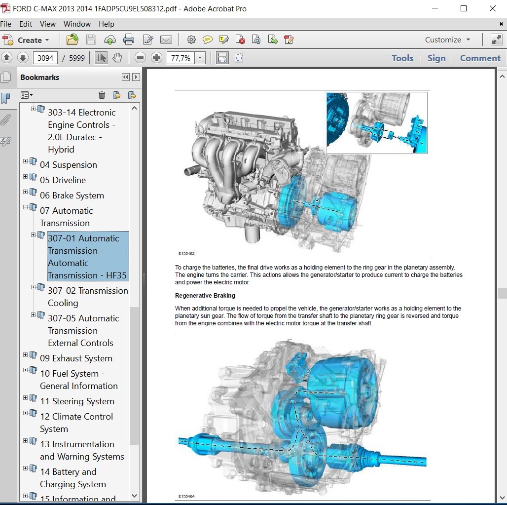 Ford C Max 13 14 Repair Manual Autoservicerepair