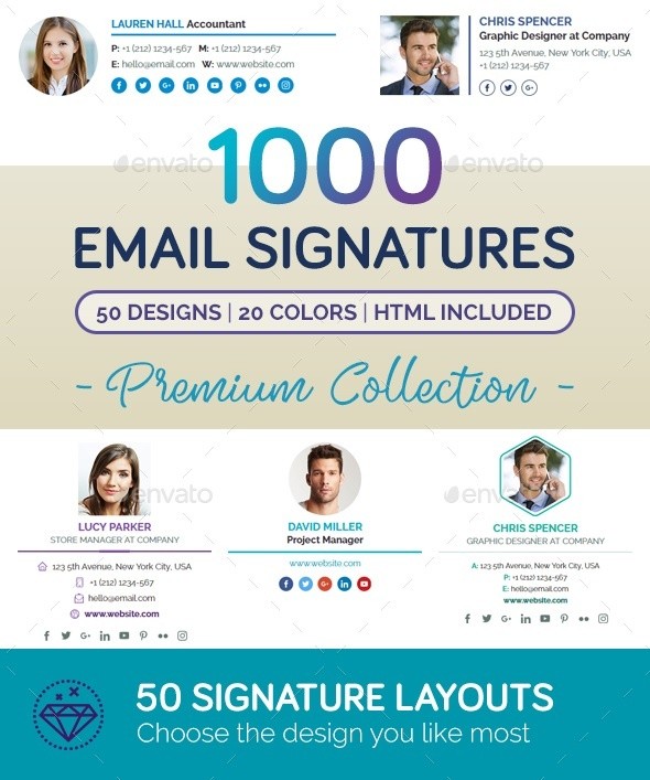 Email Signature Bundle .PSD