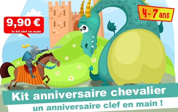 (4/7 ans) Kit anniv. Chevalier & Princesse: l'épée magique