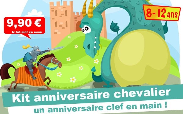 (8/12 ans) Kit anniv. Chevalier & Princesse: l'épée magique