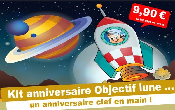 (4/7 ans) Kit anniv Objectif lune