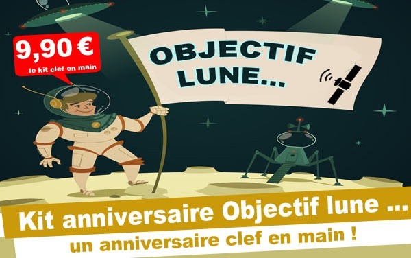 (8/12 ans) Kit anniv. Objectif lune
