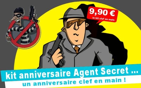 (4/7 ans) Kit anniv. Agent Secret & le robot