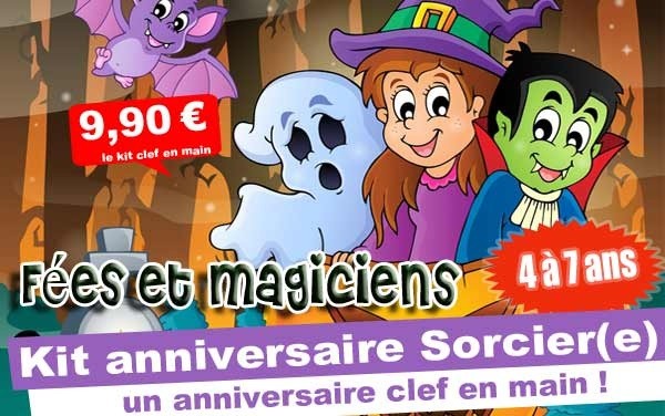 (4/7 ans) Kit anniv. Fées et Magiciens