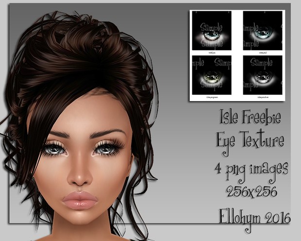 Ellohym - Freebie Isle Eye Textures - 4 .png images
