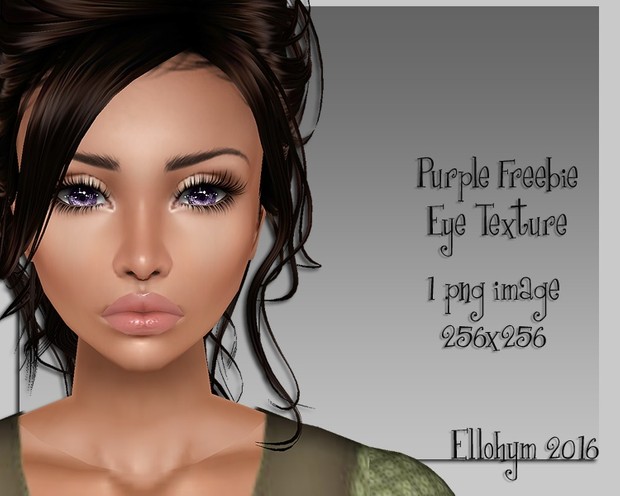 Ellohym - Purple Freebie Eye Texture!!!
