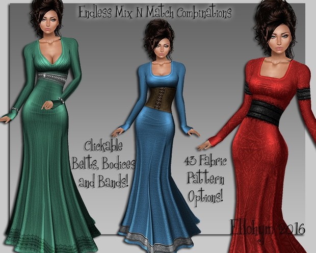 Ellohym - EZ Gown Generator - Fully Layered PSD Files