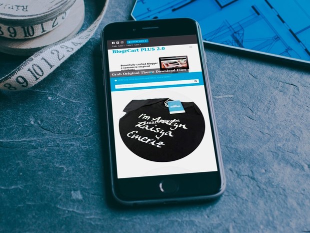 BlogrCart PLUS (Complimentary v2.0) E-Commerce Pre-Made Blogger Template No Attribution Links