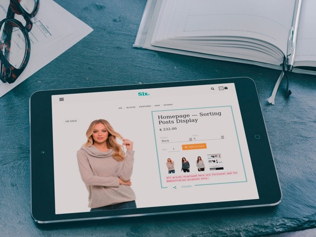 BlogrCart SIX. Premade Mobile Ready Shopping Cart & Blog Free Blogger Theme