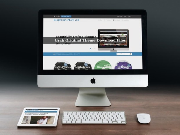 BlogrCart PLUS (Complimentary v2.0) E-Commerce Pre-Made Blogger Template No Attribution Links