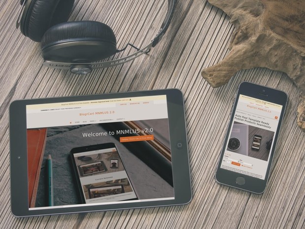 BlogrCart MNMLUS (PRO v2.0) - Premade 2 in 1 Blogger & Store Theme/Template with Wishlist Functions