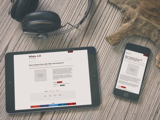 BlogrCart WHITE (PRO v2) - Ecommerce Inspired Blogger Template with Shopping Cart