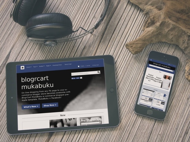 BlogrCart MUKABUKU - Shopping Cart Premade Blogger Template/Blogspot Theme