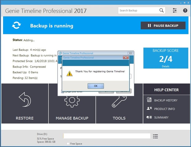 Original Genie Timeline Professional 2017 Final Full Lifetime License