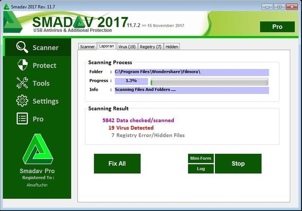 Original Smadav Pro License for Personal Computer, Office and Internet Cafe
